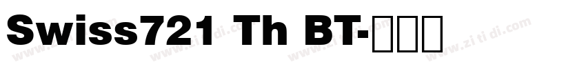 Swiss721 Th BT字体转换